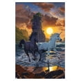 thumbnail image 1 of Vincent Hie - Unicorns On A Beach Wall Poster, 14.725" x 22.375", Framed, 1 of 3