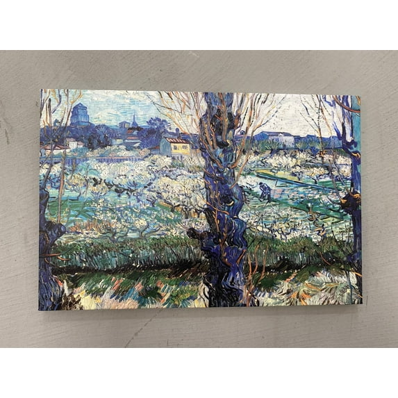 Vincent Home Decor View on Arles, Canvas, Canvas Wall Art, Canvas Print, Reproduction Poster, Famous Printed Canvas, View on Arles Artwork, Canvas Wall Decor - Rolled Canvas