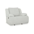 thumbnail image 1 of Vincent Manual Rocker Recliner Chair, White Corduroy, Pillow Arms, 1 of 5