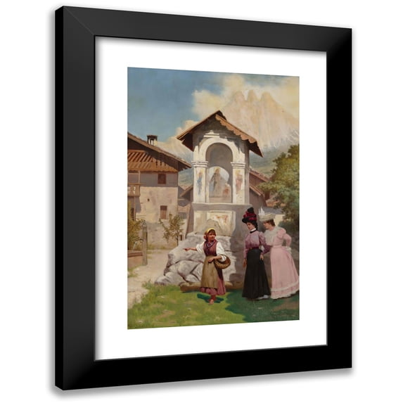 Vincent Stiepevich 17x24 Black Modern Framed Museum Art Print Titled - A Visit to Lvov