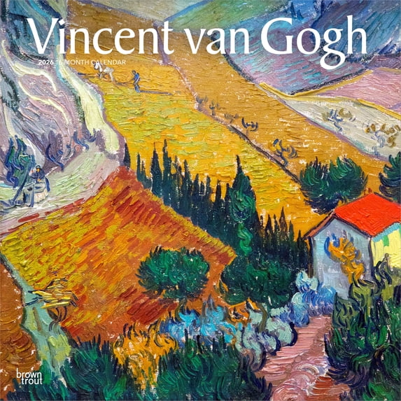 Vincent van Gogh | 2026 12x24" (Hanging) Wall Calendar | Plastic-Free | BrownTrout