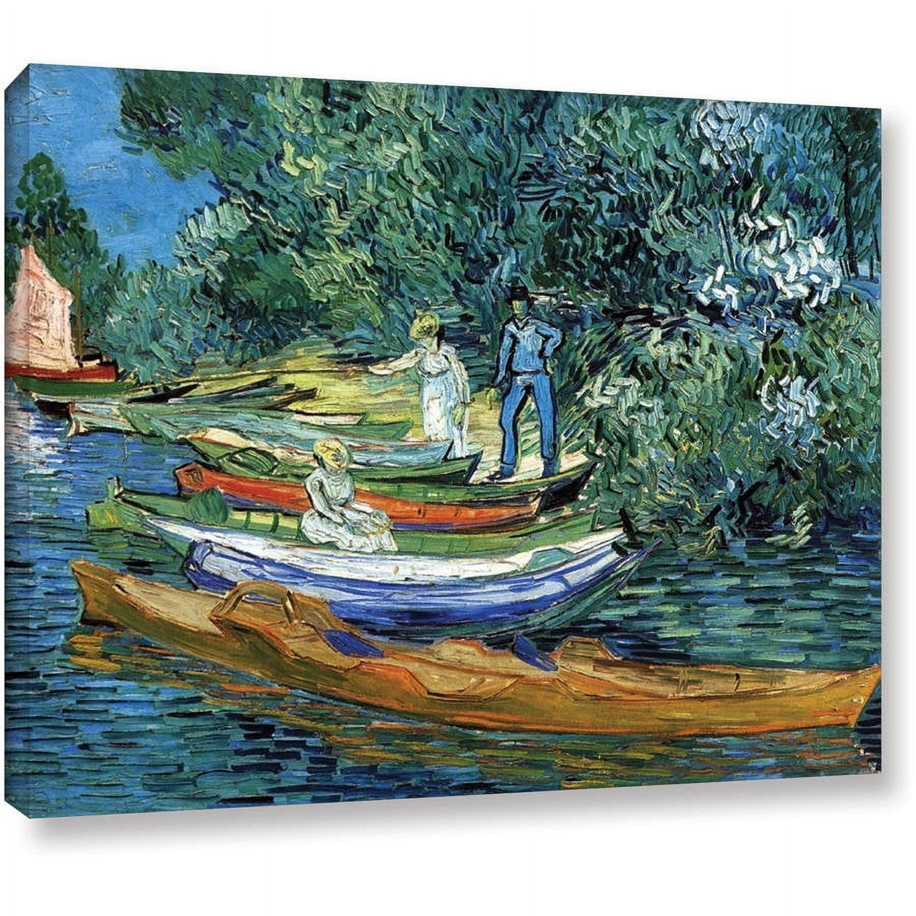 Vincent Van Gogh "Bank Of The Oise At Auver" Wrapped Canvas Art