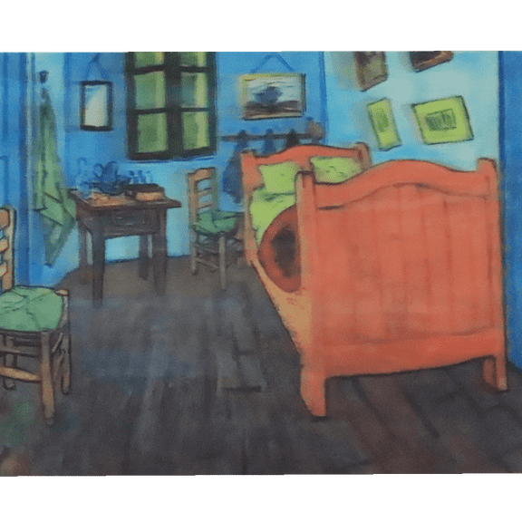 Vincent Van Gogh - 10x8 Bedroom at Arles - 3D Lenticular Classic Art Poster - NEW
