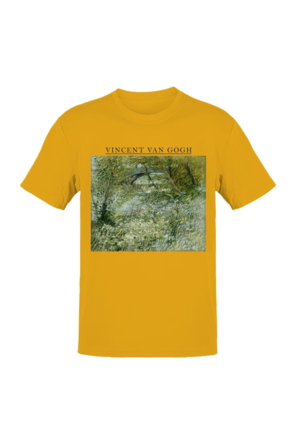 Vincent Van Gogh Bridge Landscape Men's T-shirt