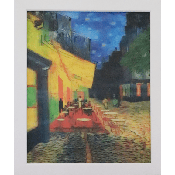Vincent Van Gogh - Cafe Terrace at Night - 3D Lenticular Classic Art Poster - 8x10 - NEW