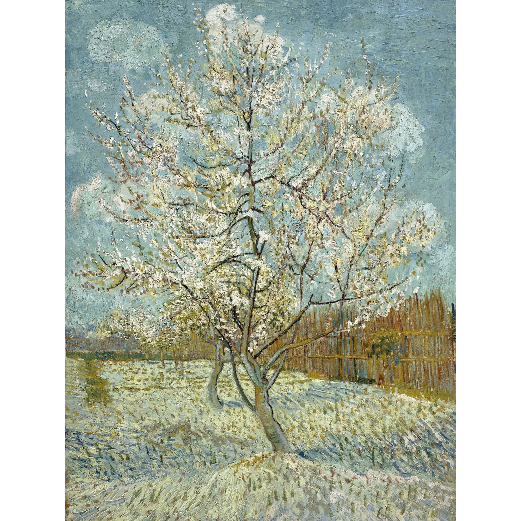Tuin decoratie De roze perzikboom - Vincent van Gogh - 30x40 cm