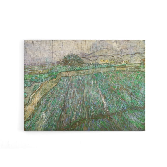 Vincent Van Gogh Dutch Rain Canvas Wall Art Print 24X32"