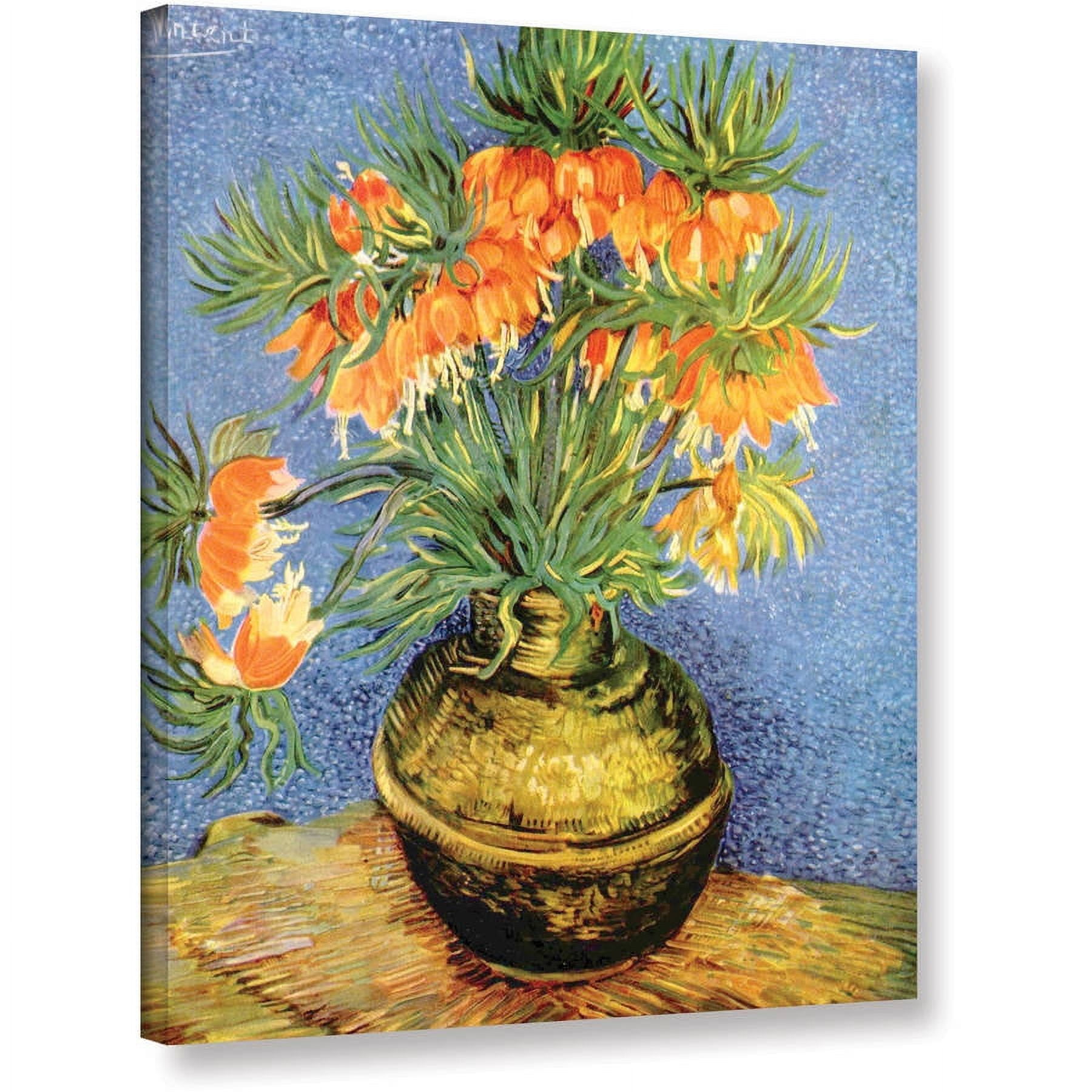 Vincent Van Gogh "Fritillaries" Wrapped Canvas Art