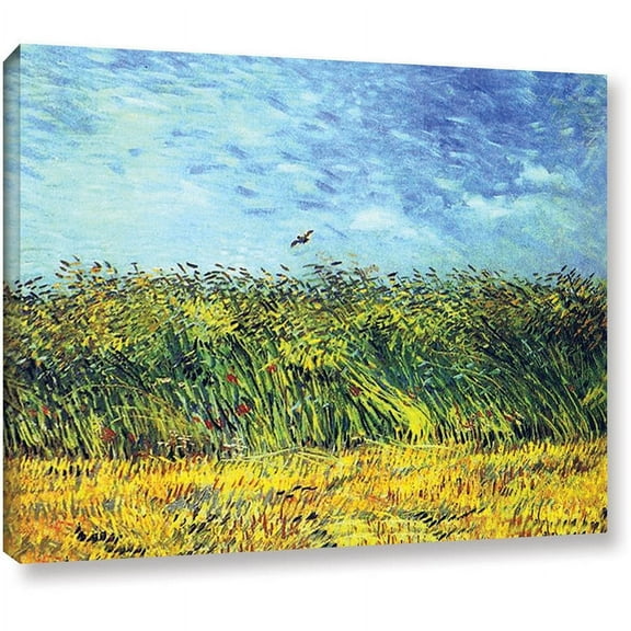 Vincent Van Gogh "Green Wheat Fields" Wrapped Canvas Art