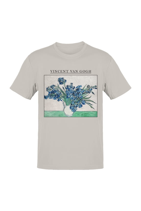 Vincent Van Gogh Irises Art Men's T-shirt
