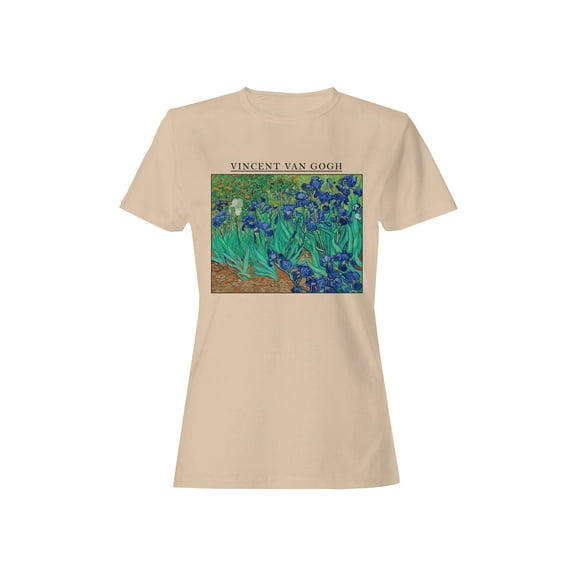 Vincent Van Gogh Irises Artwork Women's T-shirt