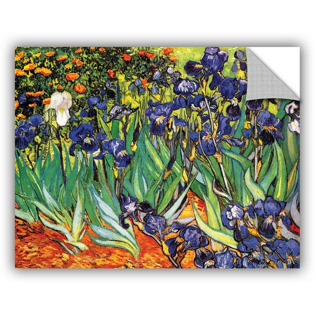 Vincent Van Gogh "Irises In The Garden" Removable Wall Art