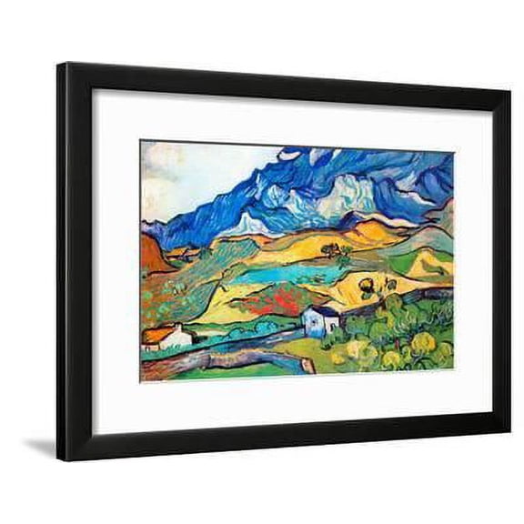 Vincent Van Gogh Les Alpilles a Mountain Landscape near Saint-Remy, Scenic Framed Art Print Wall Art by Vincent van Gogh Sold by Art.Com