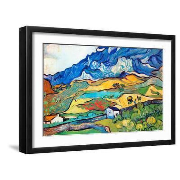 Vincent Van Gogh Les Alpilles a Mountain Landscape near Saint-Remy, Scenic Framed Art Print Wall Art by Vincent van Gogh Sold by Art.Com