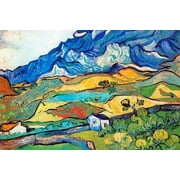 Vincent Van Gogh Les Alpilles a Mountain Landscape near Saint-Remy, Scenic Unframed Art Print Wall Art by Vincent van Gogh Sold by Art.Com