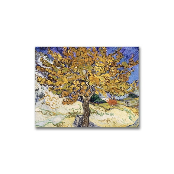 Trademark Fine Art Vincent Van Gogh Mulberry Tree, 1889 Canvas Wall Art - 35x47