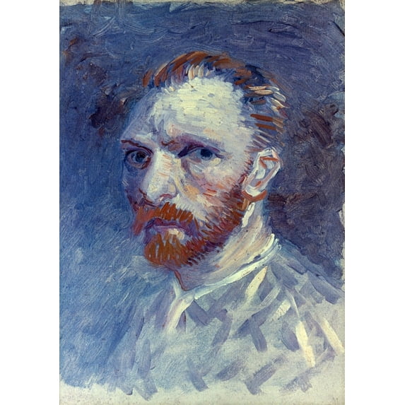 Vincent Van Gogh. Ndutch Painter. Self-Portrait. Oil On Canvas 1887. Poster Print by