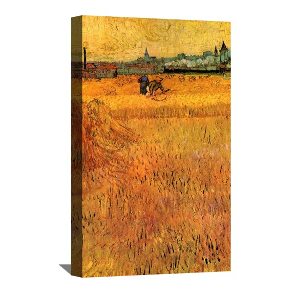 Vincent Van Gogh Painting Van Gogh Arles View from the Wheat Fields Canvas Wall Art