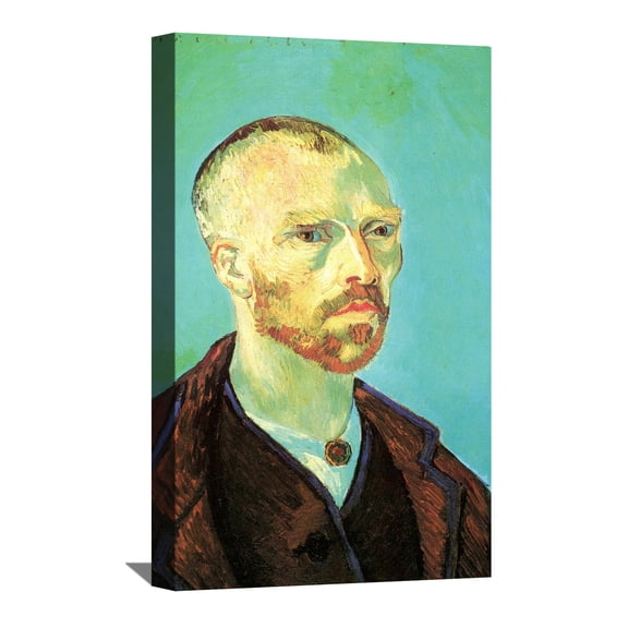 Vincent Van Gogh Painting Van Gogh Self-Portrait Dedicated to Paul Gauguin Canvas Wall Art