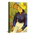 thumbnail image 1 of Vincent Van Gogh Painting Van Gogh Young Peasant Woman with Straw Hat Sitting in the Wheat Canvas Wall Art, 1 of 7
