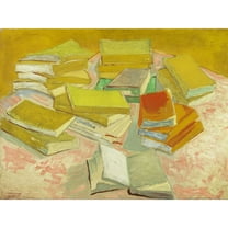 Vincent Van Gogh Piles Of French Novels Extra Large Art Print Wall Mural Poster Premium XL