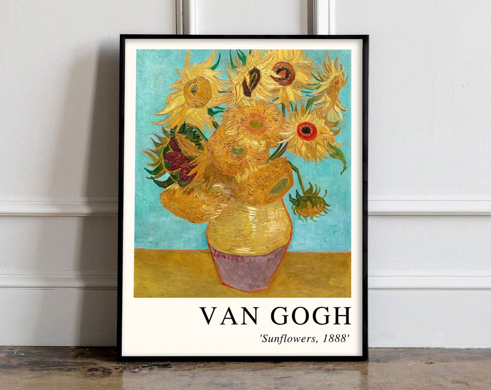 DOPAPRINT Van Gogh Exhibition Poster, A Wheatfield With Cypresses