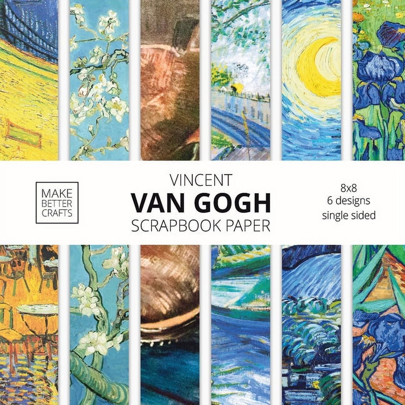 Vincent Van Gogh Scrapbook Paper: Van Gogh Art 8x8 Designer