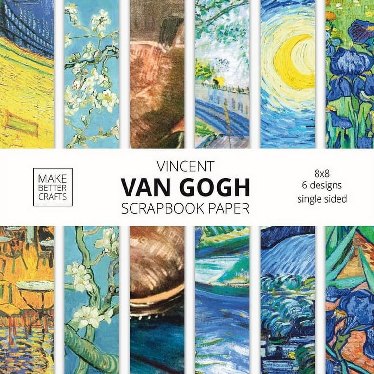 Vincent Van Gogh Scrapbook Paper: Van Gogh Art 8x8 Designer