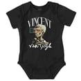 thumbnail image 1 of Vincent Van Gogh Skeleton Painting Romper Boys or Girls Infant Baby Brisco Brands NB, 1 of 6