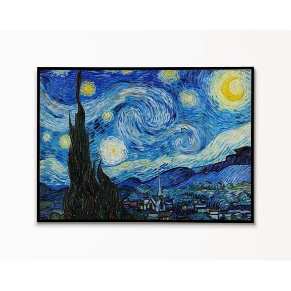 Vincent Van Gogh The Starry Night Poster Classical Masterpiece Modern Art Vintage Poster Post Impressionist Artwork Classic Art Poster Wall Art Modern Wall Decor