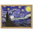 thumbnail image 1 of Vincent Van Gogh Starry Night Strs Swirl 1888 A4 Artwork Framed Wall Art Print, 1 of 4