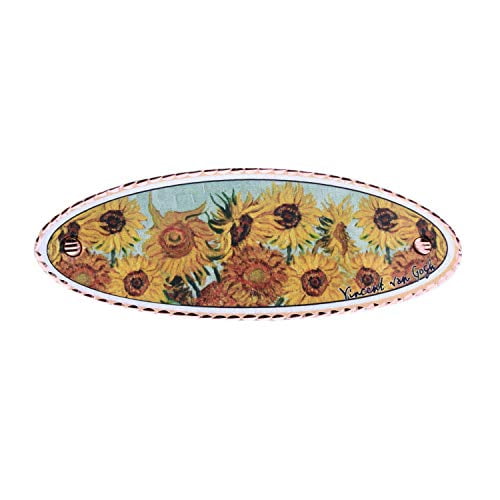 Vincent Van Gogh Sun Flower Hair Clips Women Copper Flower Hair Jewelry Handmade (Sunflower)