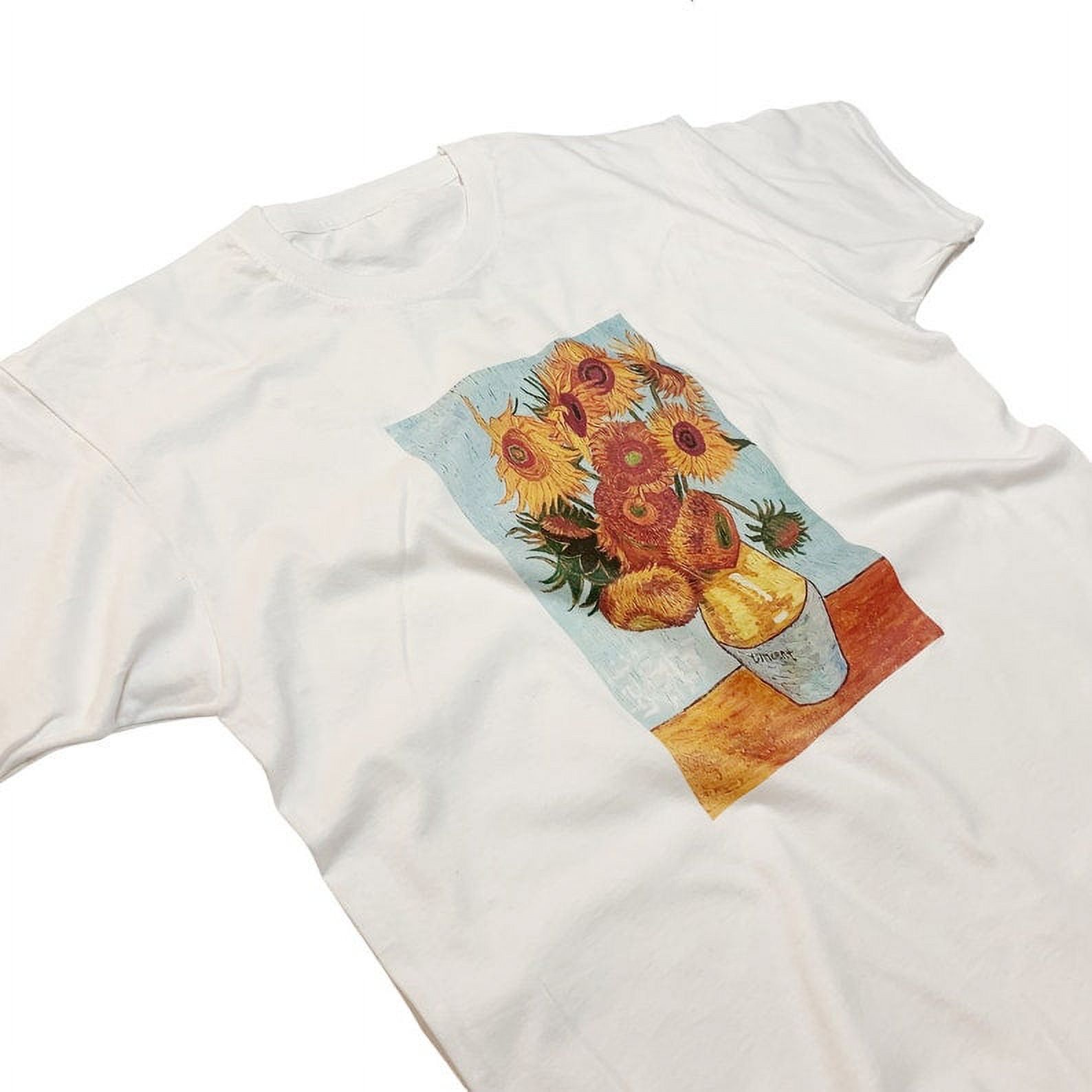 Vincent Van Gogh Sunflower TShirt Vintage Art in White or Black