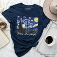 thumbnail image 1 of Vincent Van Gogh The Starry Night T-Shirt, Famous Painting Tee, 1 of 8