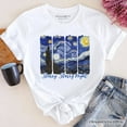 thumbnail image 1 of Vincent Van Gogh The Starry Night T-Shirt, Famous Painting Tee, 1 of 8
