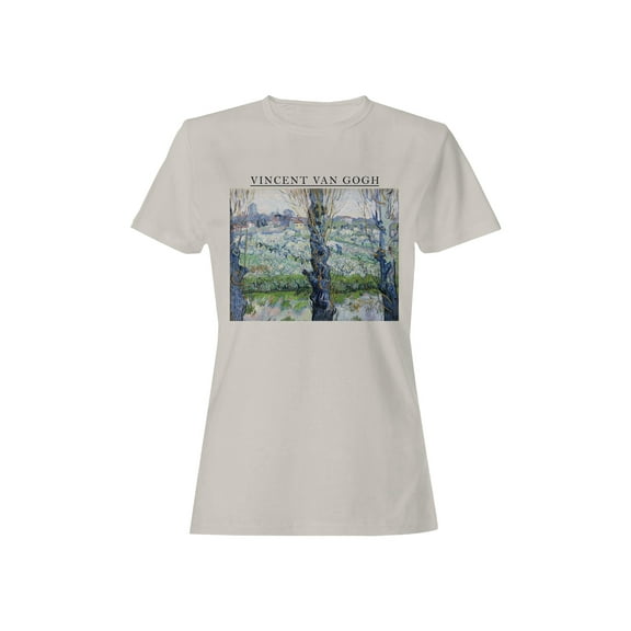 Vincent Van Gogh's Blossoming Landscape Women's T-shirt