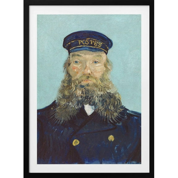 Vincent Van Gogh's Portrait of Postman Roulin (1888) Framed Art Modern Wall Decor