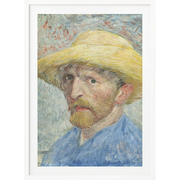 Vincent Van Gogh's Self Portrait (1887) Framed Art Modern Wall Decor