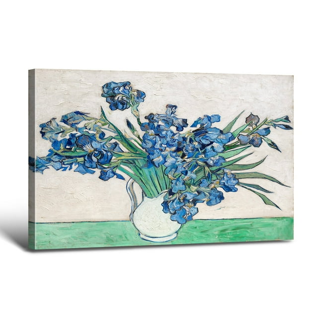 Vincent Van Goghs Irises (1890) Canvas Wall Art Wall Décor by Vincent