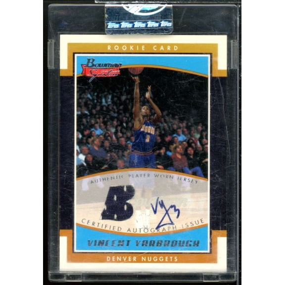 Vincent Yarbrough JSY AU Rookie Card 2002-03 Bowman Signature Edition #SEVY