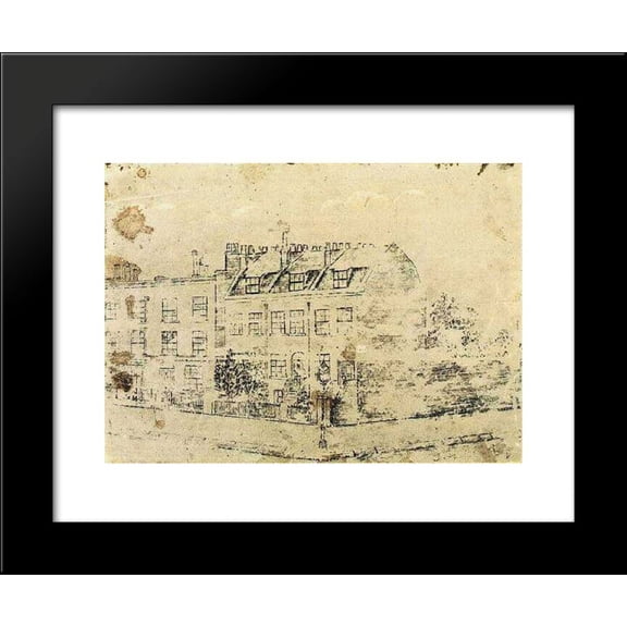 Vincent's Boarding House in Hackford Road, Brixton, London 20x24 Framed Art Print by Vincent van Gogh
