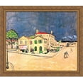 thumbnail image 1 of Vincent's House in Arles (The Yellow House) 34x28 Large Gold Ornate Wood Framed Canvas Art by Vincent van Gogh, 1 of 2