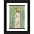 thumbnail image 1 of Vincent van Gogh 11x14 Black Ornate Wood Framed Double Matted Museum Art Print Titled: Girl in White (1890), 1 of 5