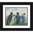 thumbnail image 1 of Vincent van Gogh 14x12 Black Ornate Wood Framed Double Matted Museum Art Print Titled: The Drinkers (1890), 1 of 5