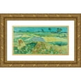 thumbnail image 1 of Vincent van Gogh 18x11 Gold Ornate Wood Frame and Double Matted Museum Art Print Titled - The Level of Auvers (1890), 1 of 4