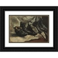 thumbnail image 1 of Vincent van Gogh 18x14 Black Ornate Wood Framed Double Matted Museum Art Print Titled - Three Pairs of Shoes (1886), 1 of 5