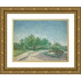thumbnail image 1 of Vincent van Gogh 18x14 Gold Ornate Wood Frame and Double Matted Museum Art Print Titled - Square Saint-Pierre,&nbsp;Paris (1887), 1 of 4
