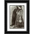 thumbnail image 1 of Vincent van Gogh 2x Matted 18x24 Black Ornate Framed Art Print 'Sien Pregnant, Walking with Older Woman', 1 of 2