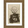 thumbnail image 1 of Vincent van Gogh 2x Matted 18x24 Gold Ornate Framed Art Print 'Two Heads Man with Beard and Hat Peasant with Cap', 1 of 2