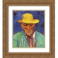 thumbnail image 1 of Vincent van Gogh 2x Matted 20x22 Gold Ornate Framed Art Print 'Portrait of Patience Escalier, Shepherd in Provence', 1 of 2